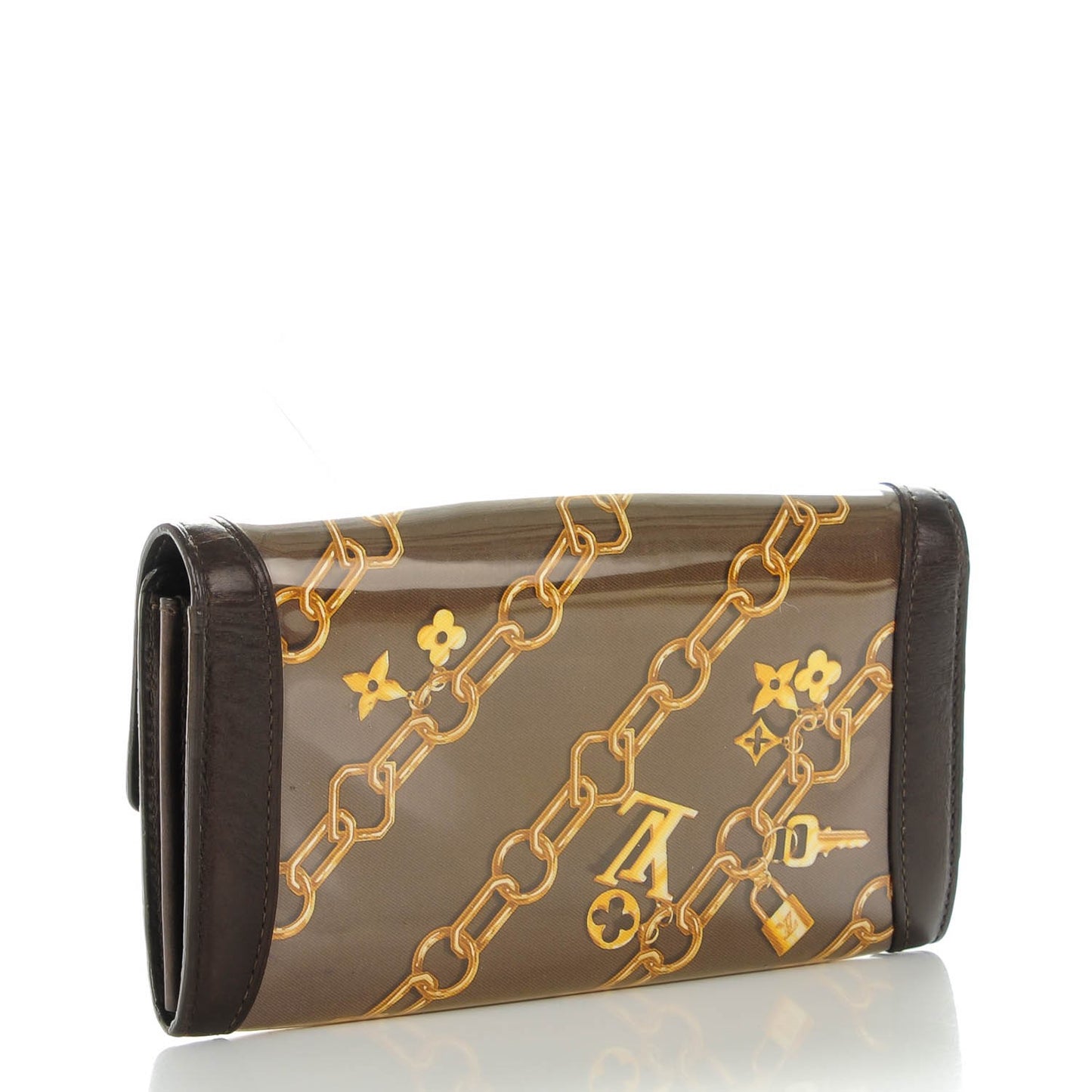 Monogram Charms Porte-Monnaie Wallet Brown