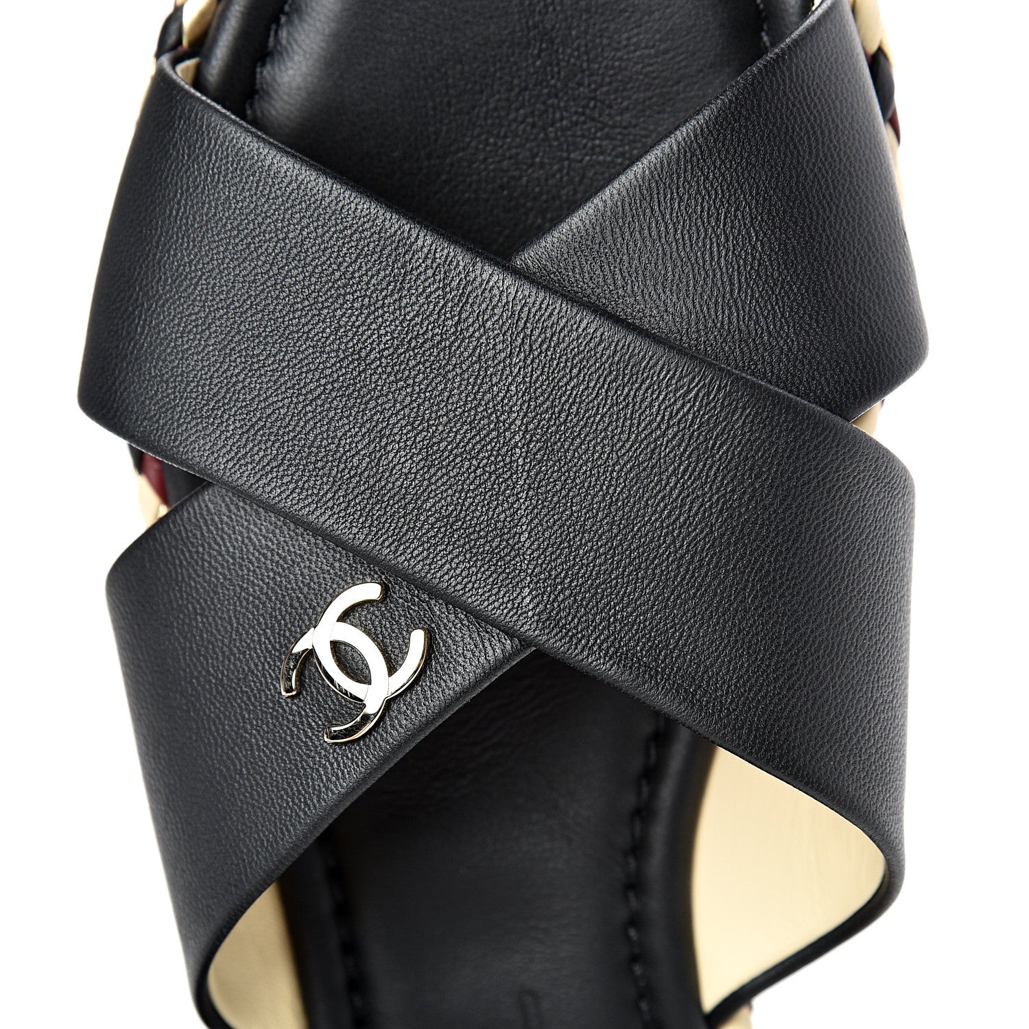Chanel Lambskin Mule Sandals 37 Black 8 of 8