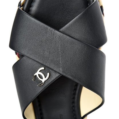 Chanel Lambskin Mule Sandals 37 Black 8 of 8