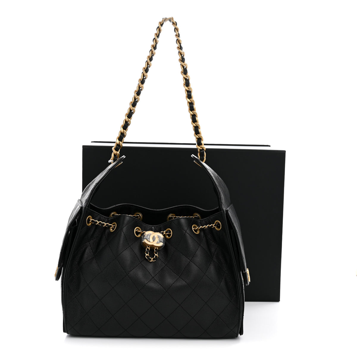 Chanel Caviar Quilted Small Chanel 25 Handbag Black 11 of 11