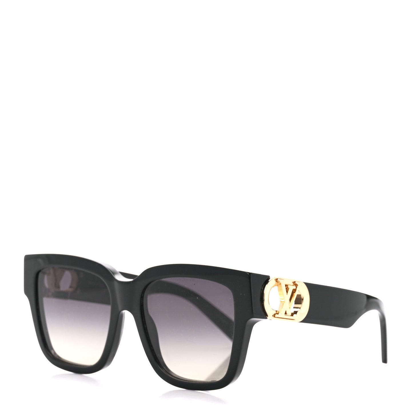 Acetate LV Link PM Square Sunglasses Z1566W Black
