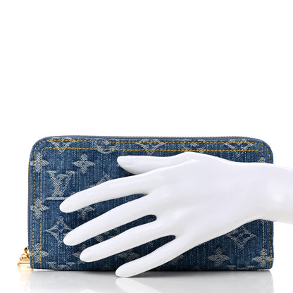Louis Vuitton Monogram Denim Zippy Wallet NM Blue 2 of 6