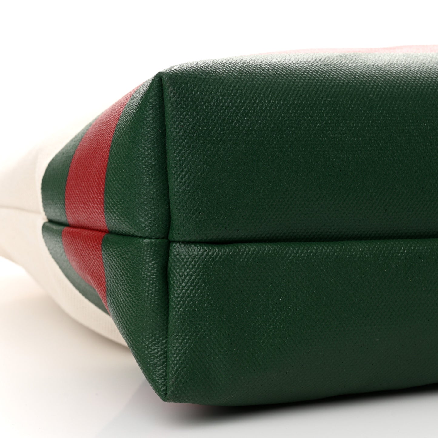 Canvas Logo Embossed Ophidia Tote Beige