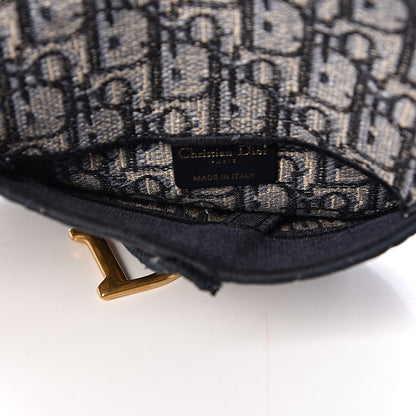 Christian Dior Oblique Saddle Belt Bag Blue 5 of 9