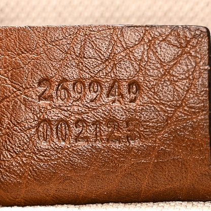 Gucci Monogram Cellarius Calfskin Medium Bella Hobo Beige Ebony Cuir 7 of 10