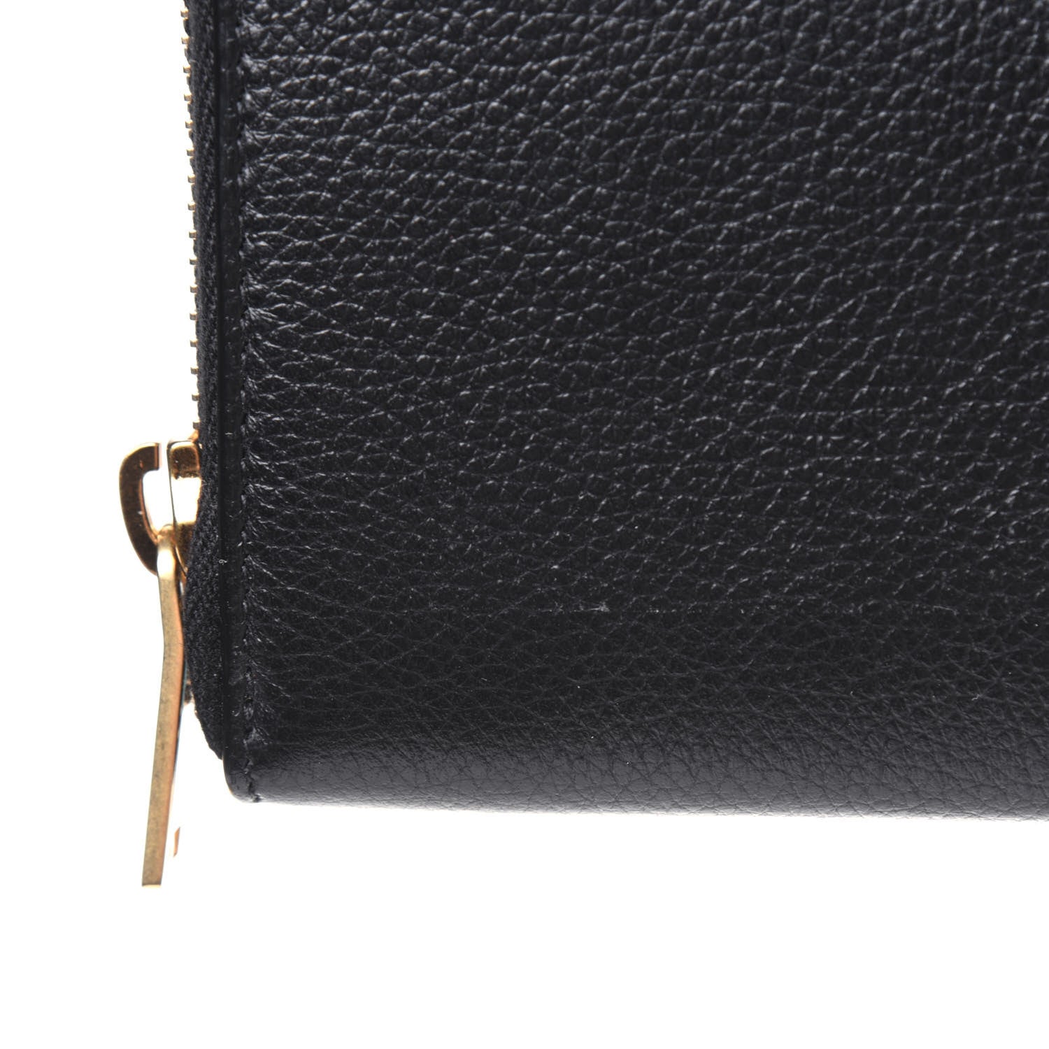 Saint Laurent Grained Calfskin Zip Around Wallet Black 27 of 32