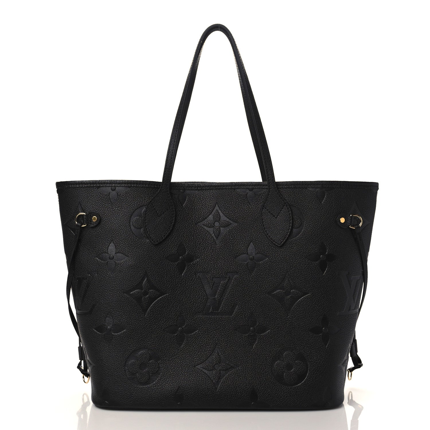 Louis Vuitton Empreinte Monogram Giant Neverfull MM Black 3 of 9