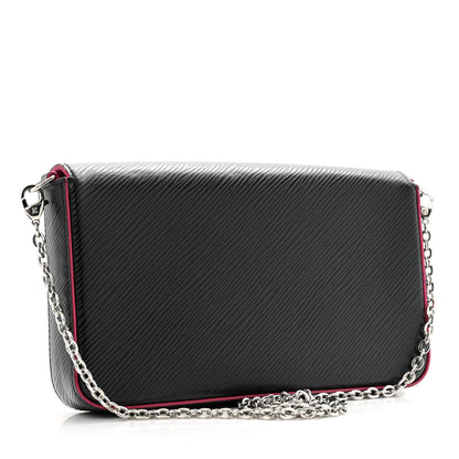Louis Vuitton Epi Pochette Felicie Black Hot Pink 4 of 13