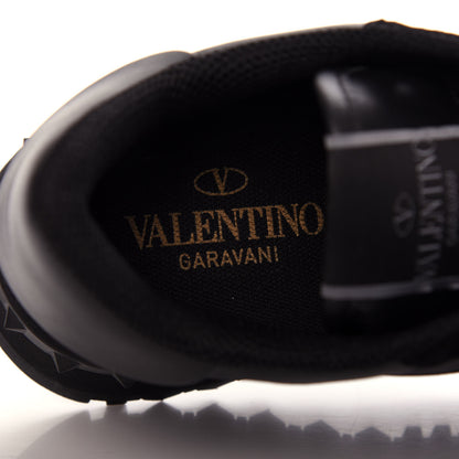 Valentino Garavani Nappa Suede Camouflage Womens Rockrunner Sneakers 38.5 Black 8 of 11