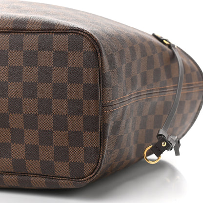 Louis Vuitton Damier Ebene Neo Neverfull MM Rose Ballerine 13 of 14