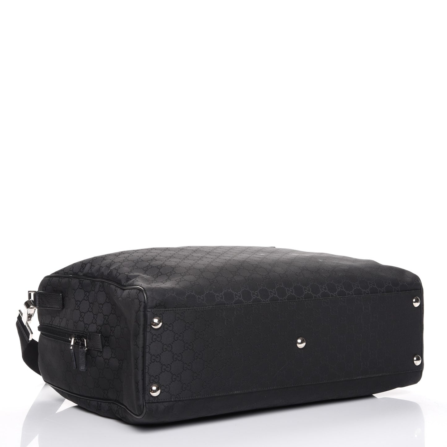 Nylon Monogram Large Duffle Bag Black