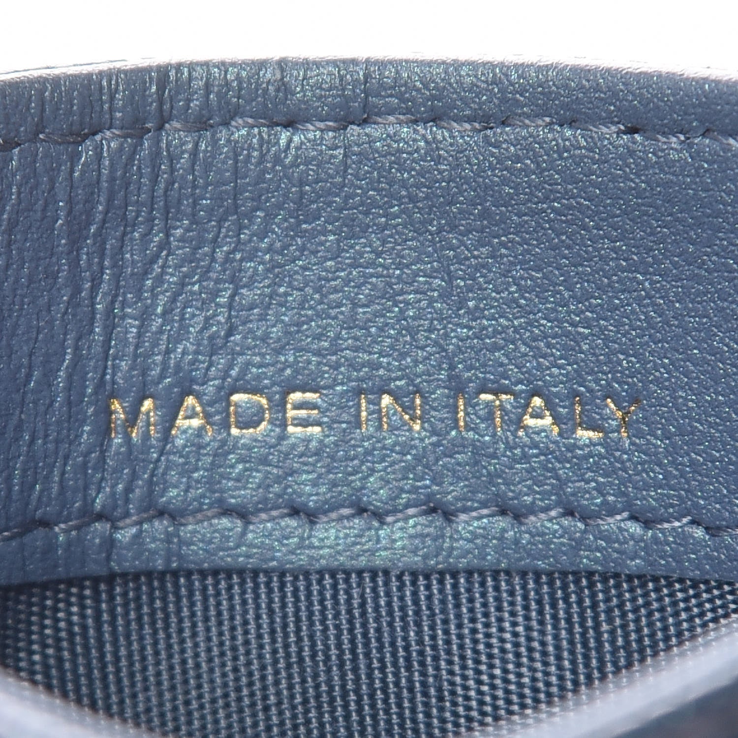 Chanel Iridescent Caviar Quilted Card Holder Dark Blue 7 of 9