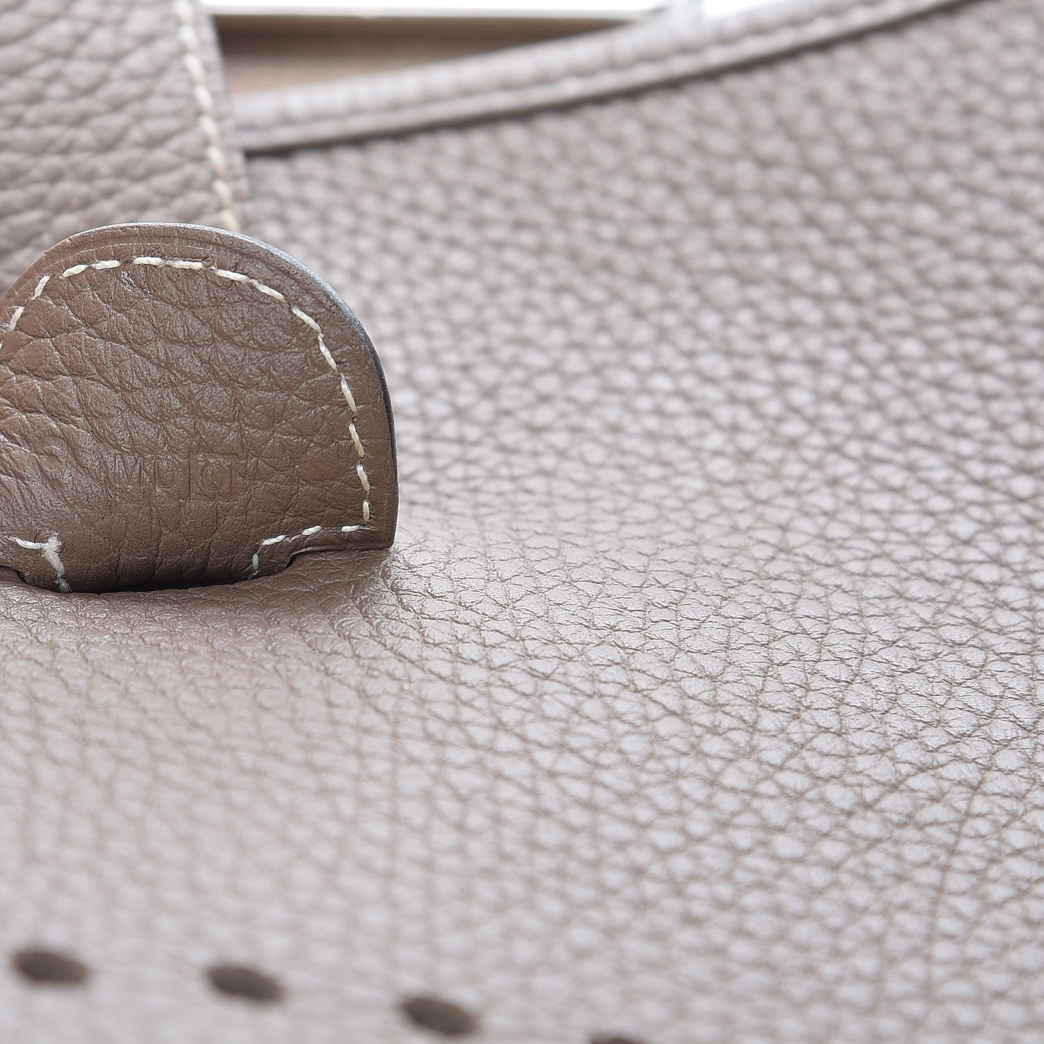 Hermes Taurillon Clemence Evelyne III GM Etoupe 7 of 10