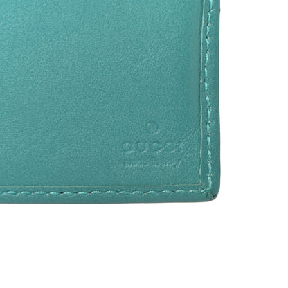 Gucci GG Supreme Monogram Web Bi-Fold Wallet White Blue 6 of 11