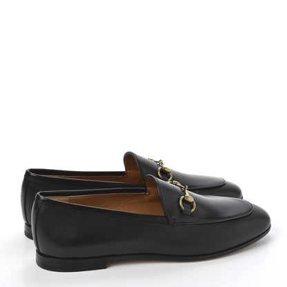 Gucci Calfskin Womens Jordaan Loafers 38 Black 4 of 10