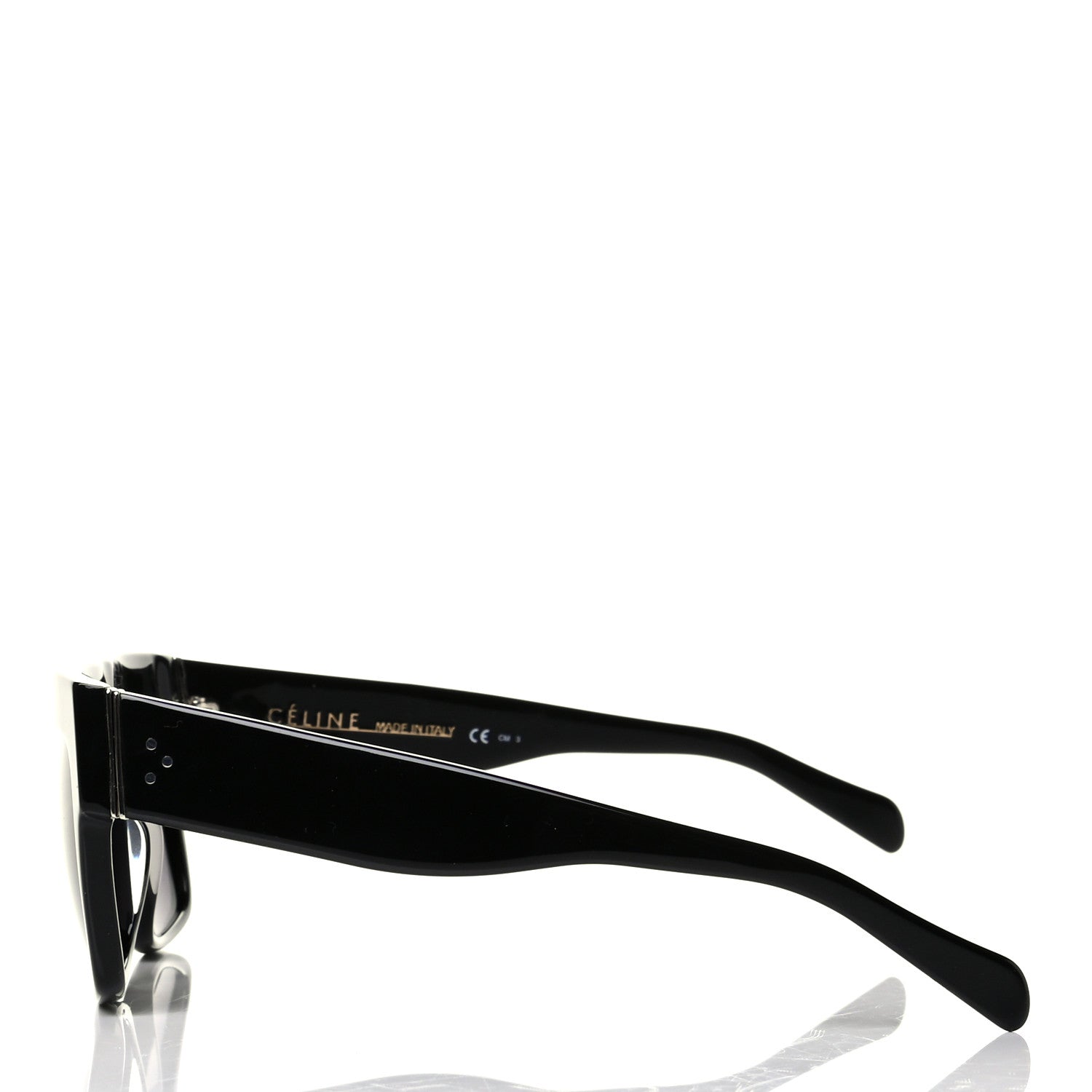 Celine Polarized ZZ Top Sunglasses CL 41756 Black 3 of 6