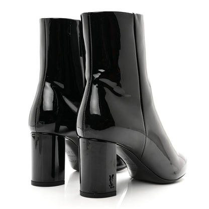 Saint Laurent Patent Loulou Booties 36.5 Black 4 of 9