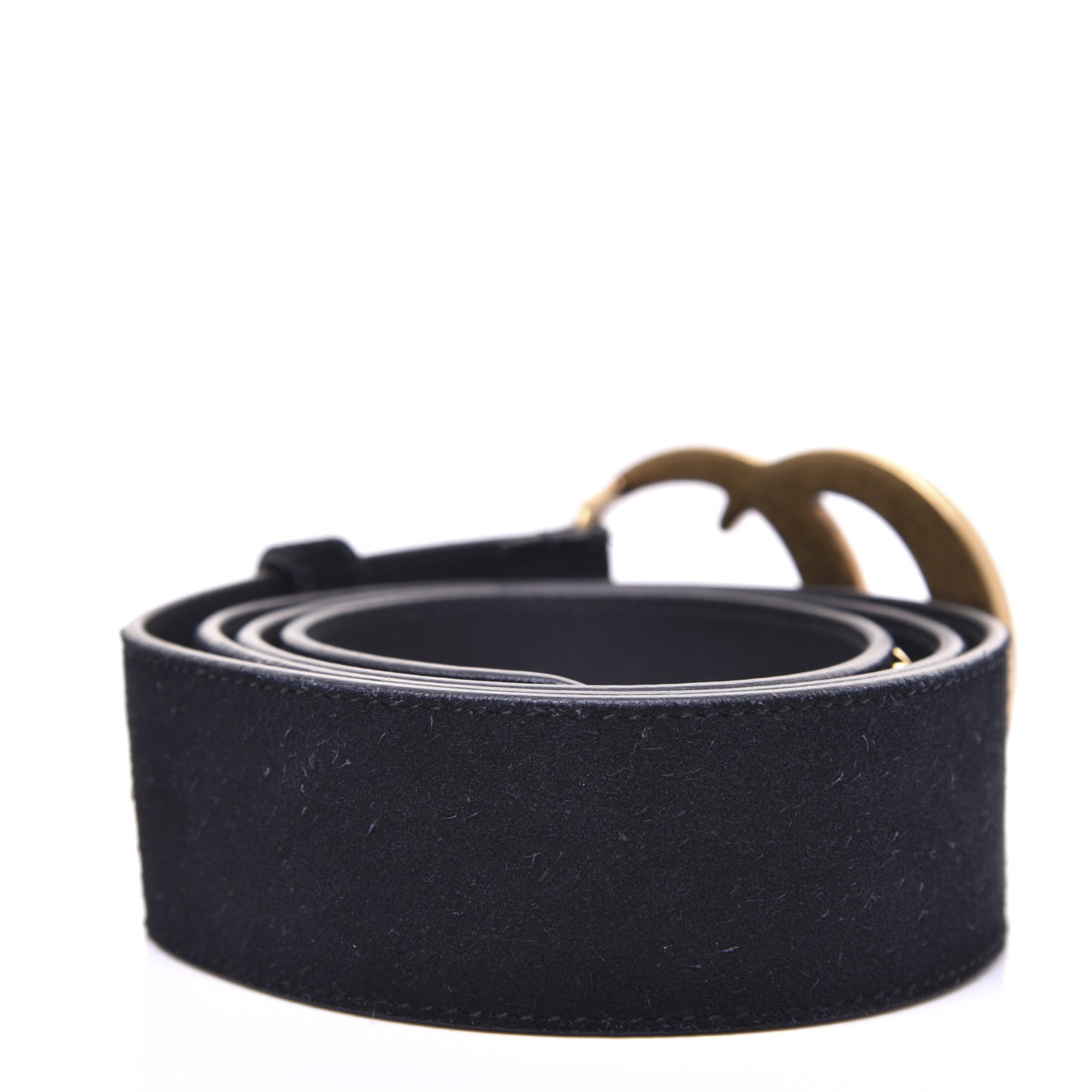 Suede GG Marmont Clover Belt 100 40 Black
