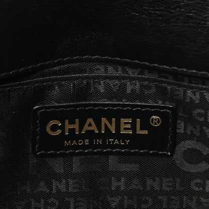 Chanel Lambskin Quilted Mini Chocolate Bar Camellia Flap Black 6 of 10