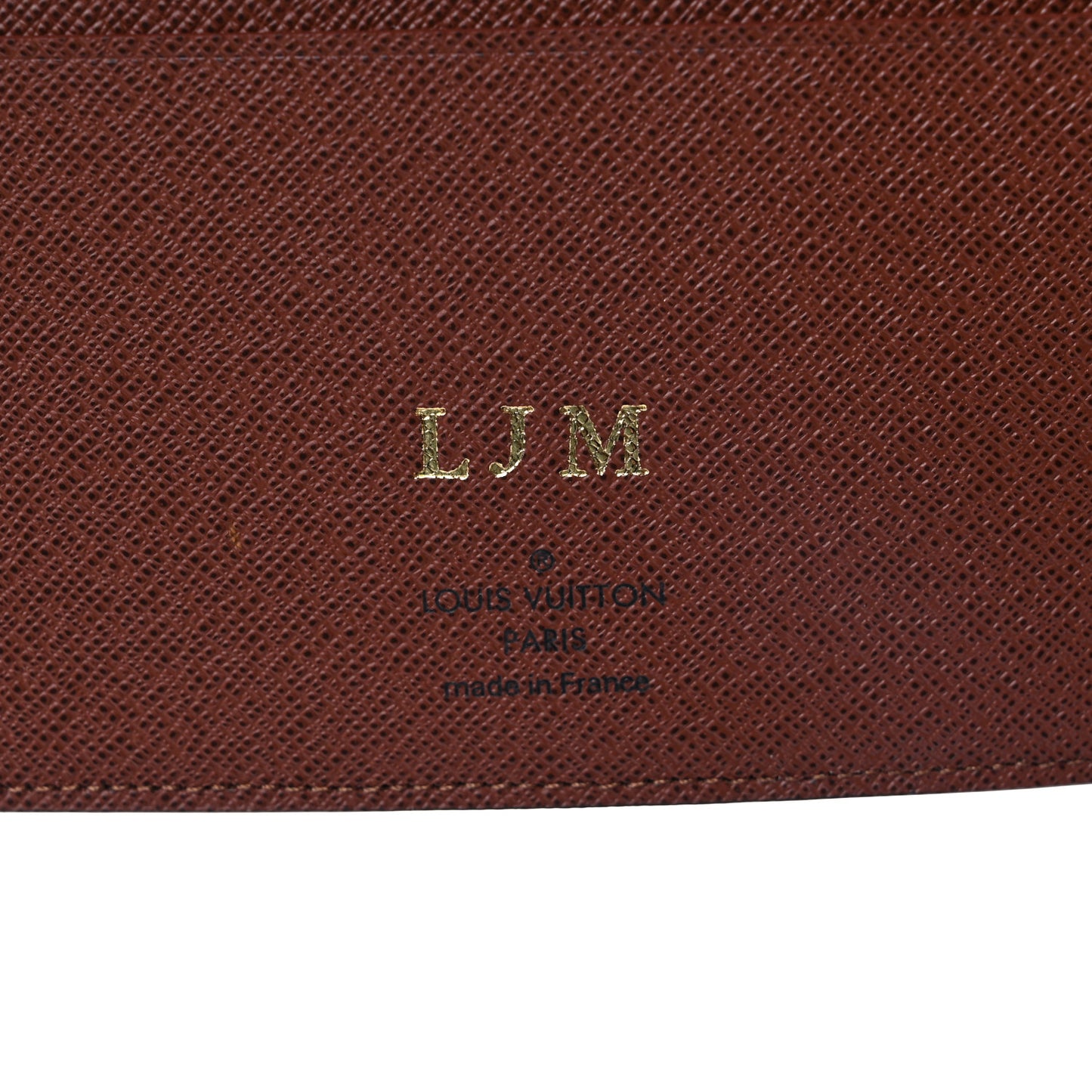 Monogram Desk Agenda Cover