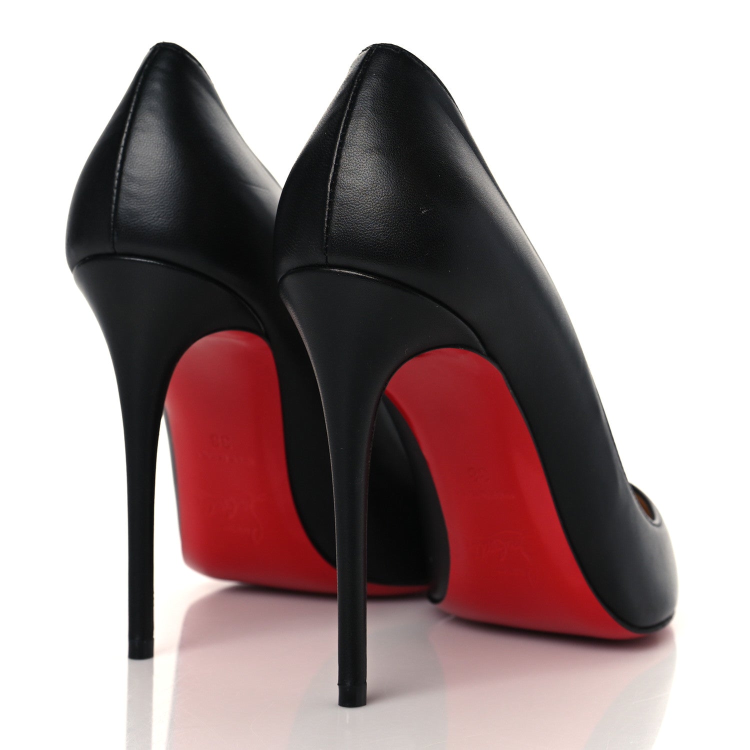 Christian Louboutin Shiny Nappa Pigalle Follies 100 Pumps 38 Black 4 of 7