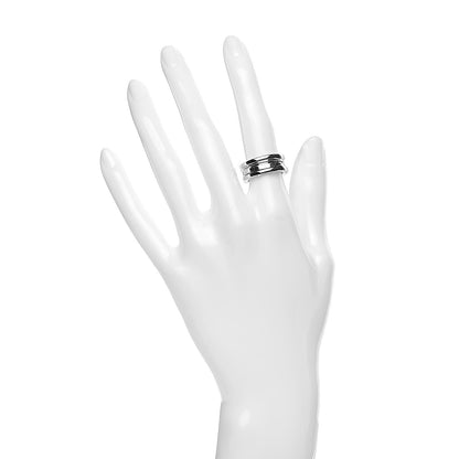 Bulgari 18K White Gold B.Zero1 Three-Band Ring 50 5.25 2 of 6