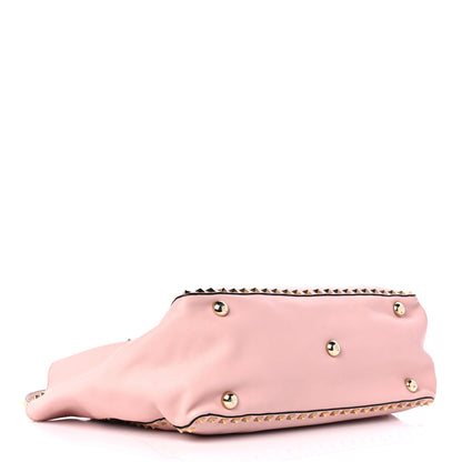 Valentino Garavani Vitello Medium Rockstud Tote Water Rose 4 of 13