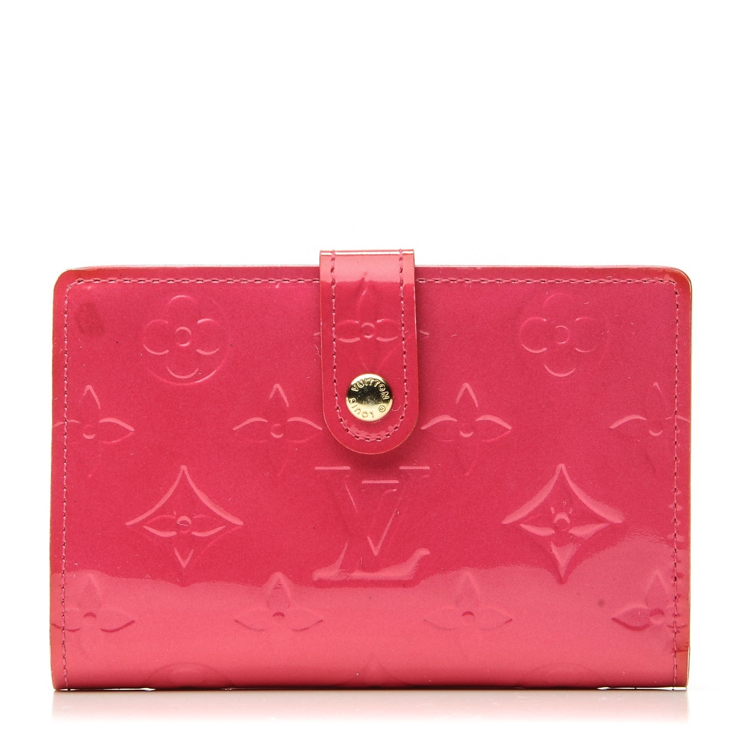 Louis Vuitton Vernis French Purse Wallet Rose Pop 1 of 8