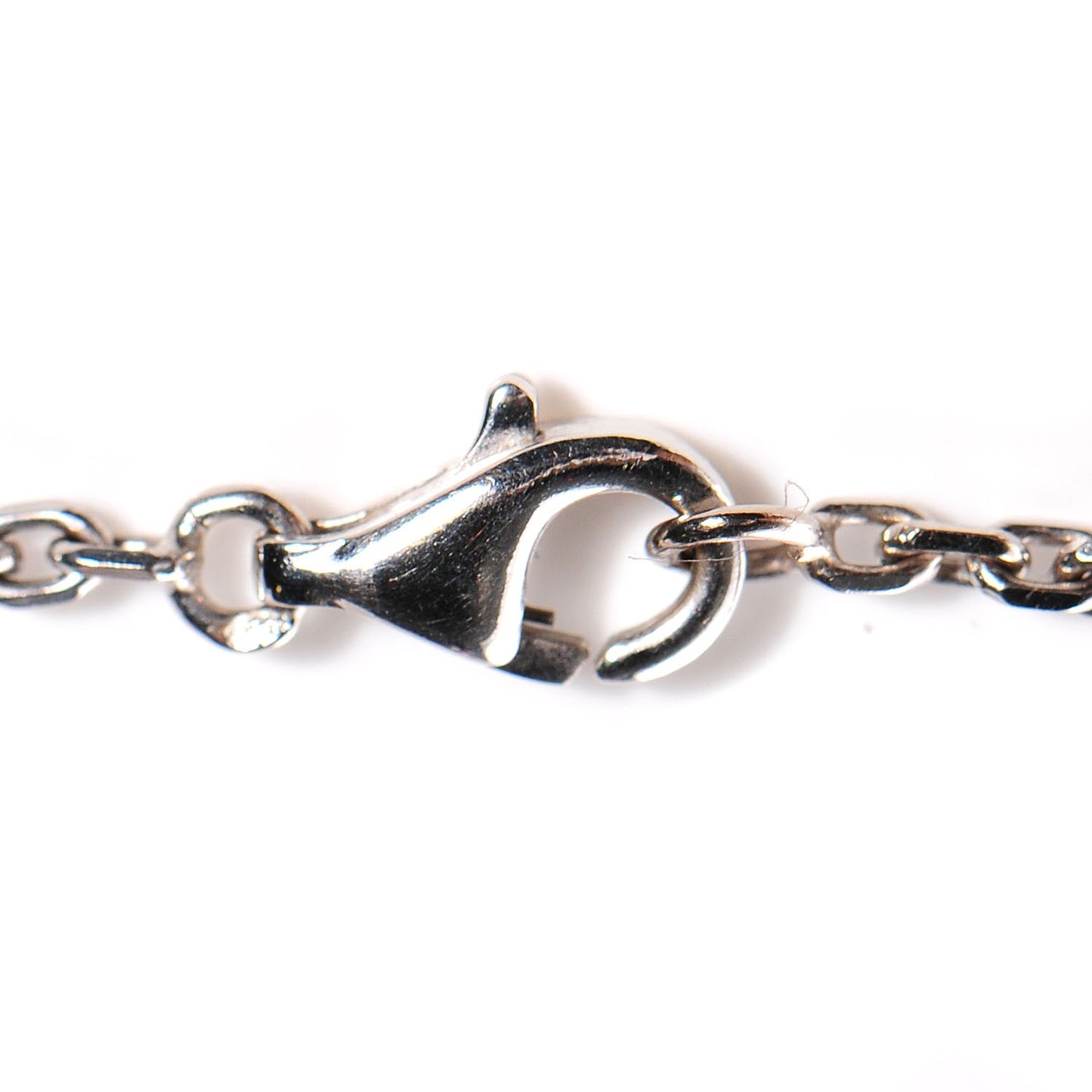 18K White Gold Turquoise 1 Motif Magic Vintage Necklace Pendant