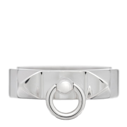 Hermes Sterling Silver PM Collier De Chien Ring 52 6 1 of 5