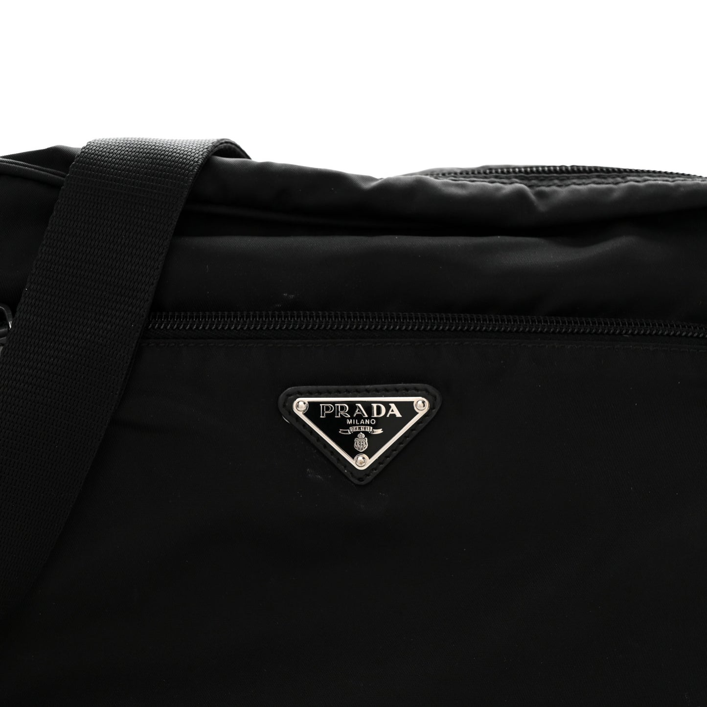 Nylon Tessuto Vela Crossbody Bag Black