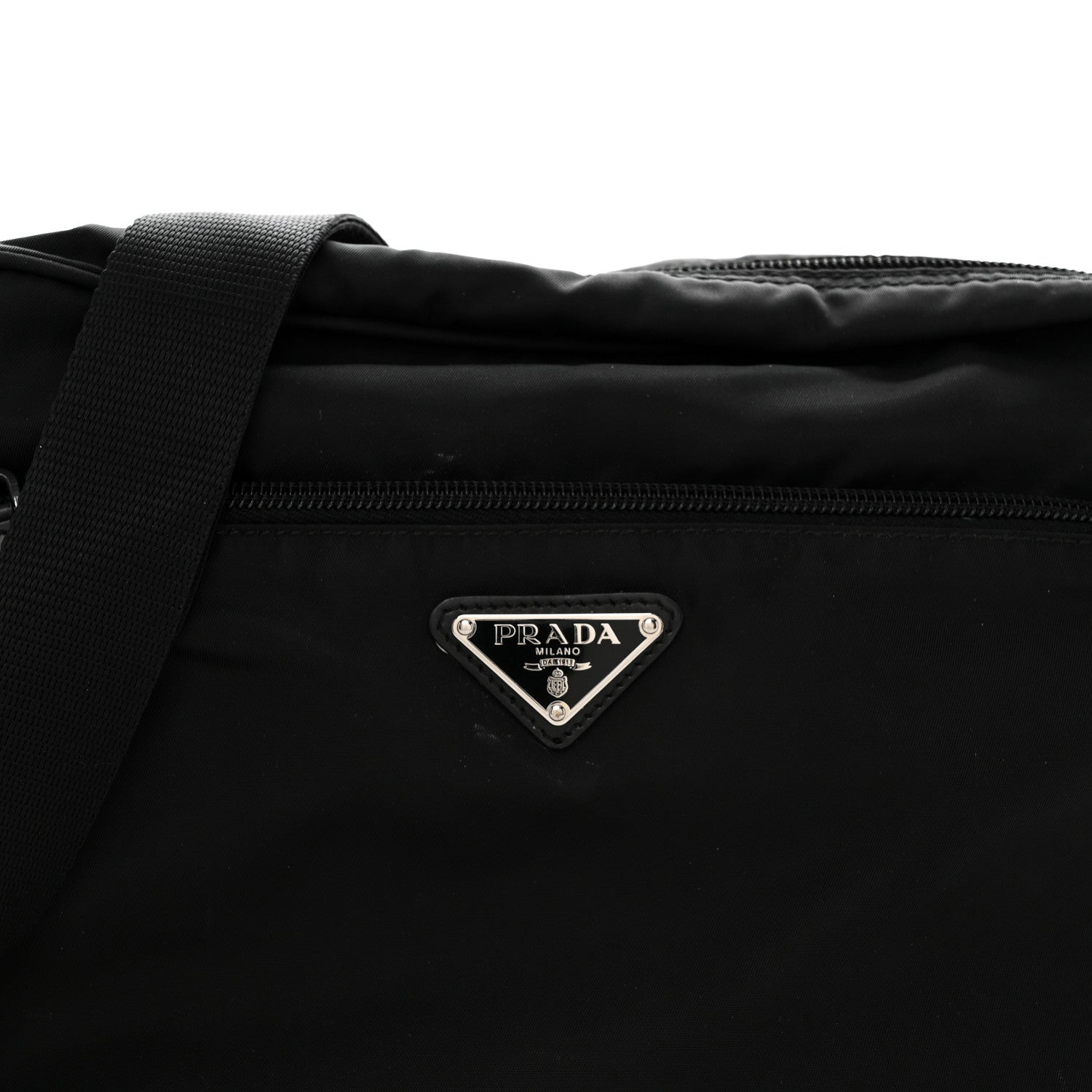 Prada Nylon Tessuto Vela Crossbody Bag Black 7 of 9