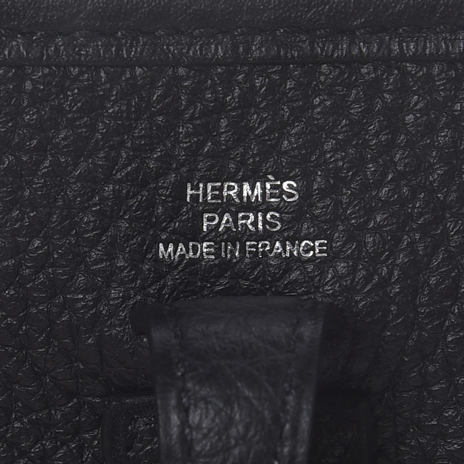 Hermes Taurillon Clemence Evelyne TPM Black 6 of 8