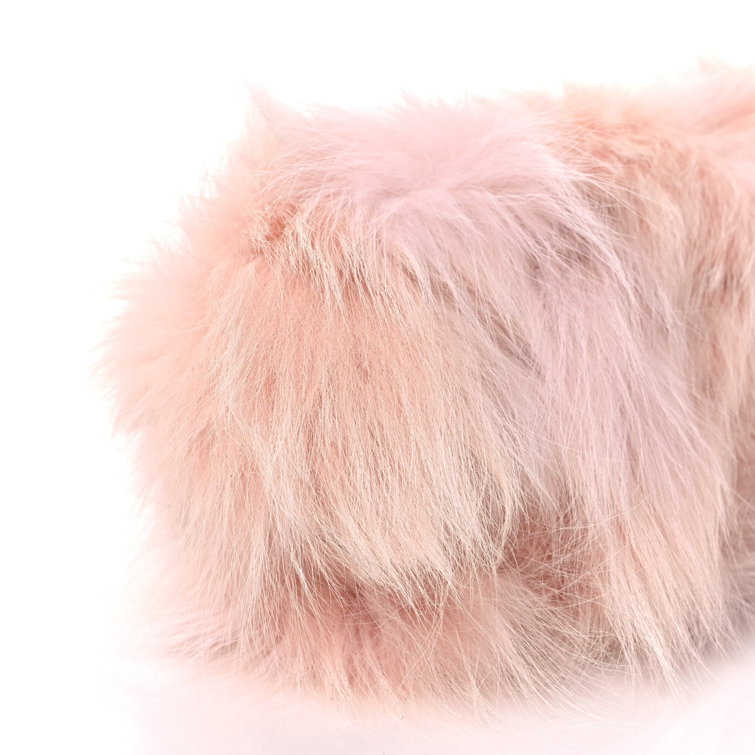 Fendi Fox Fur Shiny Nappa Small Fendi First Dizzie Light Rose