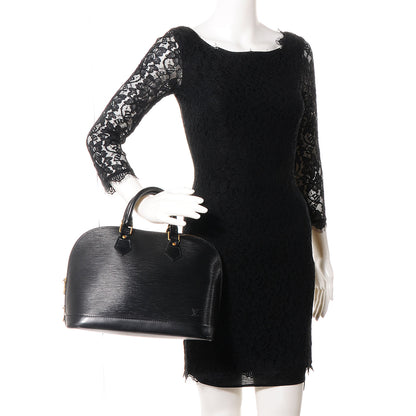 Louis Vuitton Epi Alma PM Black 2 of 7