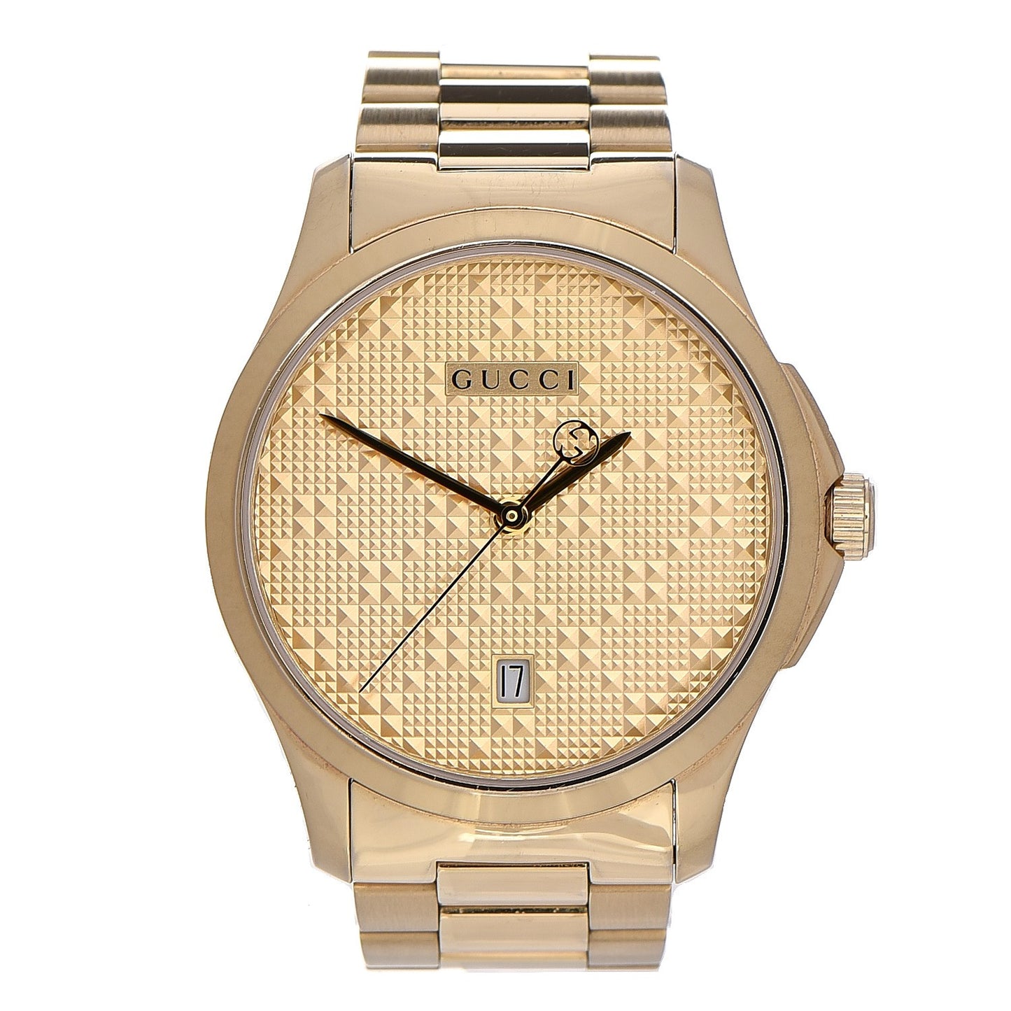 Stainless Steel 38mm G-Timeless Diamante Quartz Watch Gold