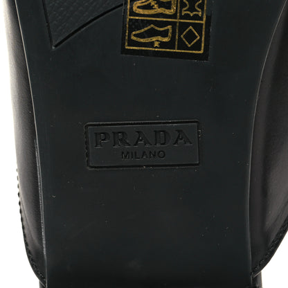 Prada Vitello Lux Chain Mules 37 Black 7 of 9