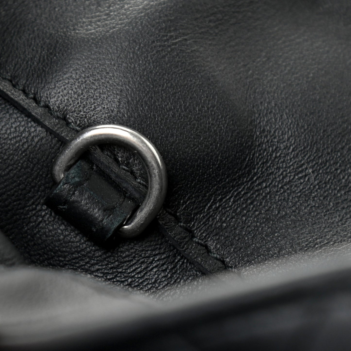 Nappa Intrecciato Crossbody Messenger Flap Black
