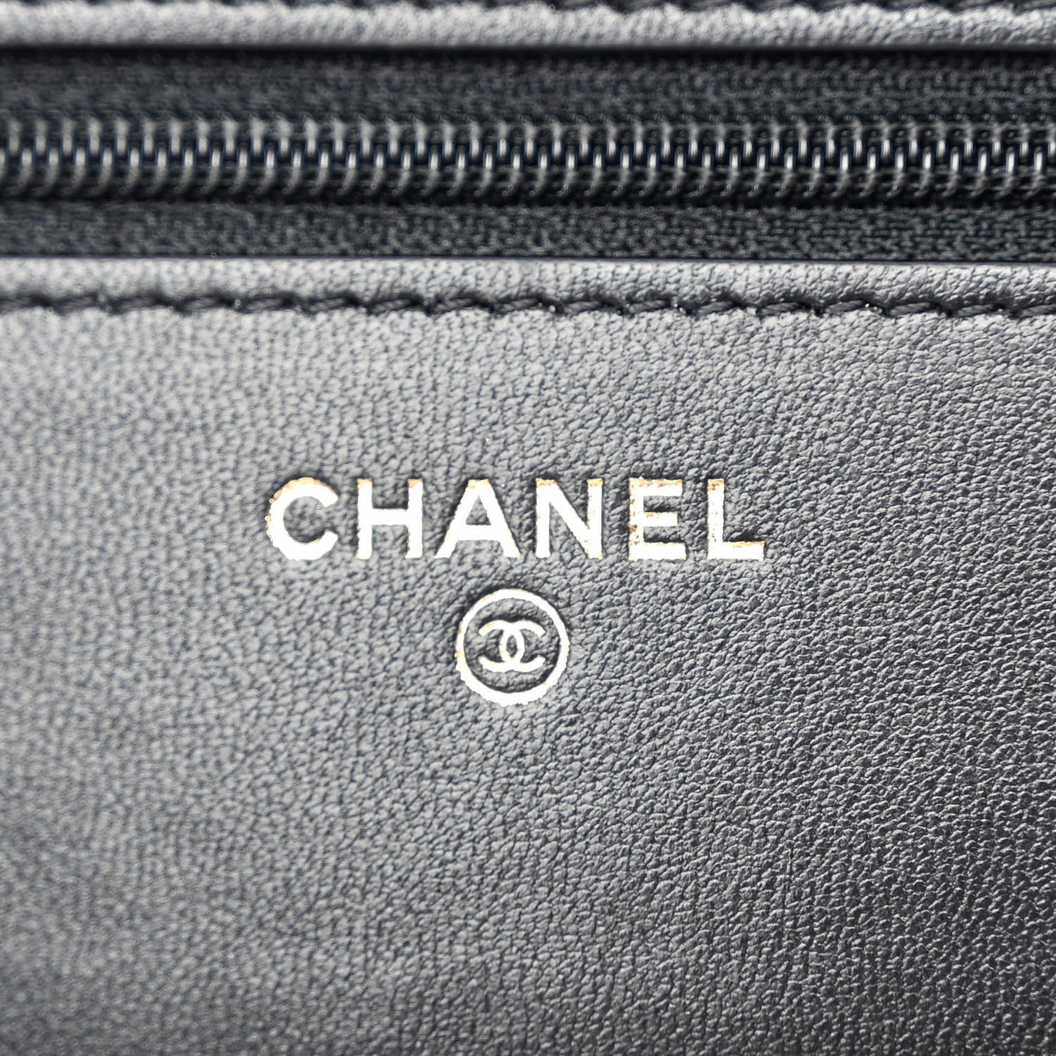 Chanel Lambskin Quilted Pearl Crown Wallet On Chain WOC Black 6 of 11