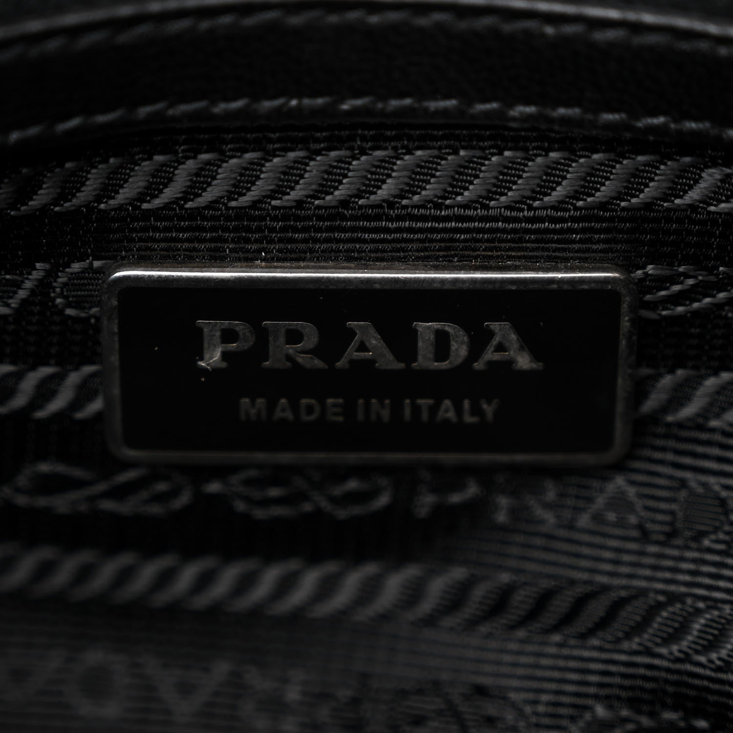 Prada Nappa Gaufre Mini Bag Black 6 of 12