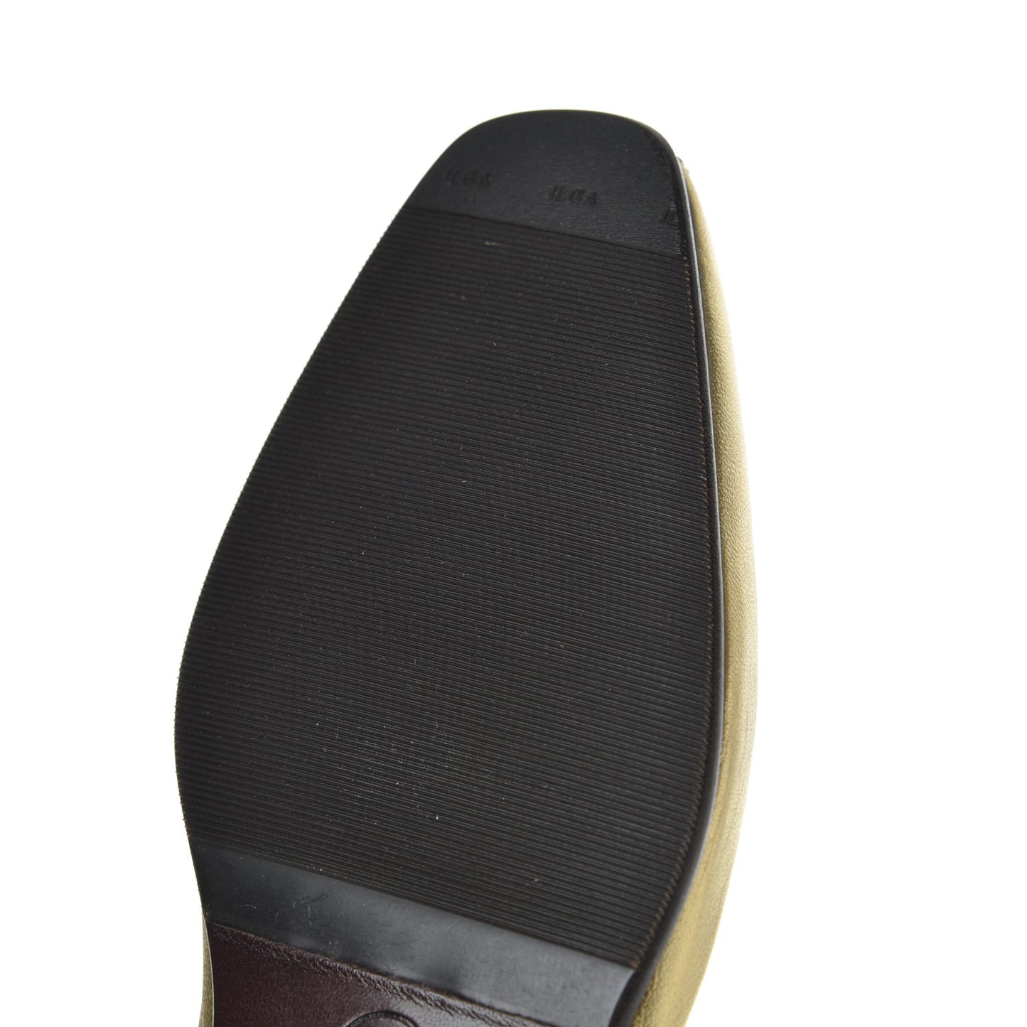 Metallic Lambskin CC Mocassin Loafers 38.5 Gold