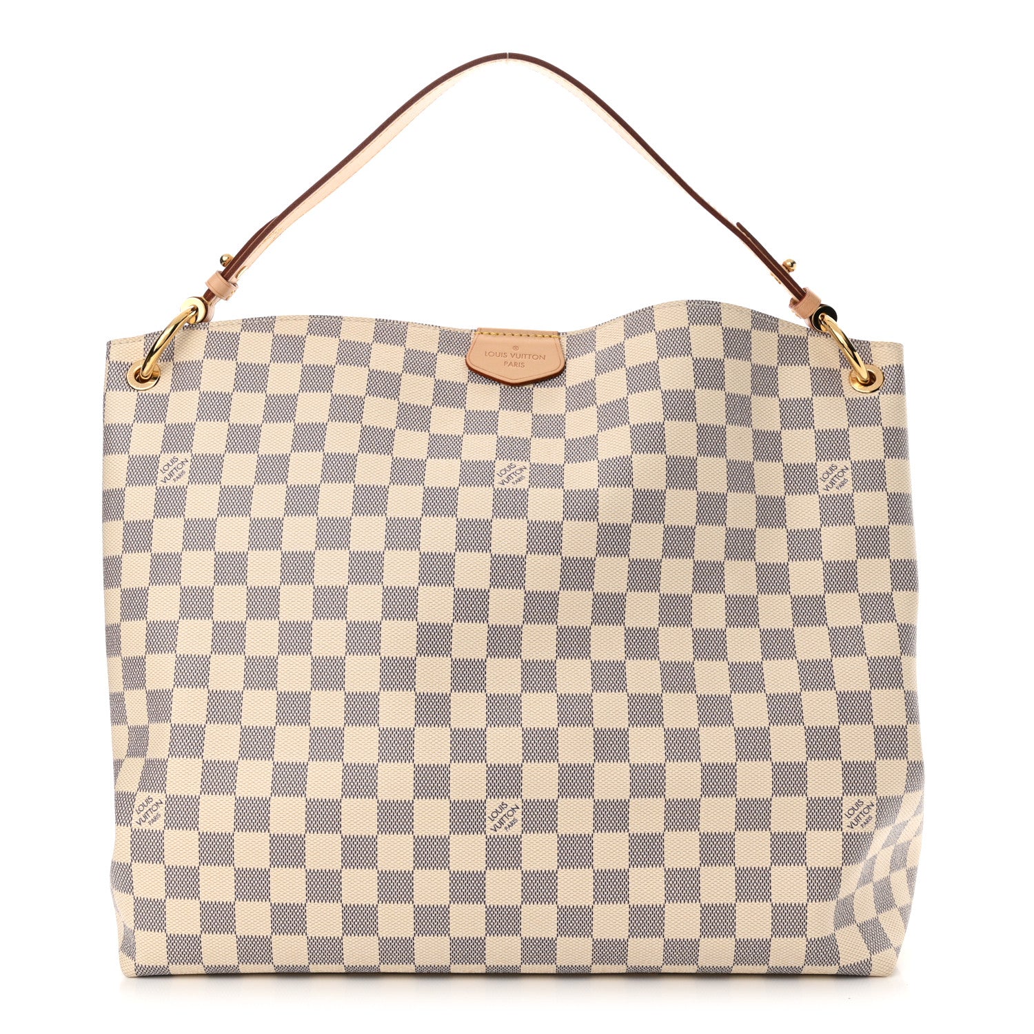 Louis Vuitton Damier Azur Graceful MM Rose Ballerine 1 of 10