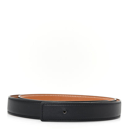 Hermes Swift Epsom 24mm Belt Strap 95 38 Black Gold 1 of 5