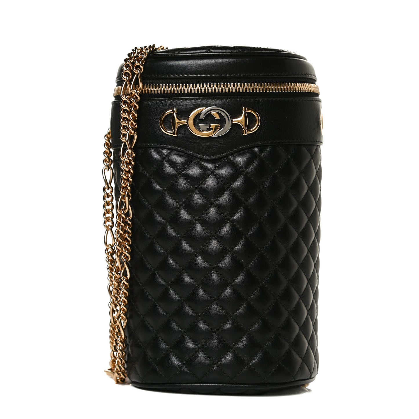 Calfskin Trapuntata Zumi Belt Bag Black