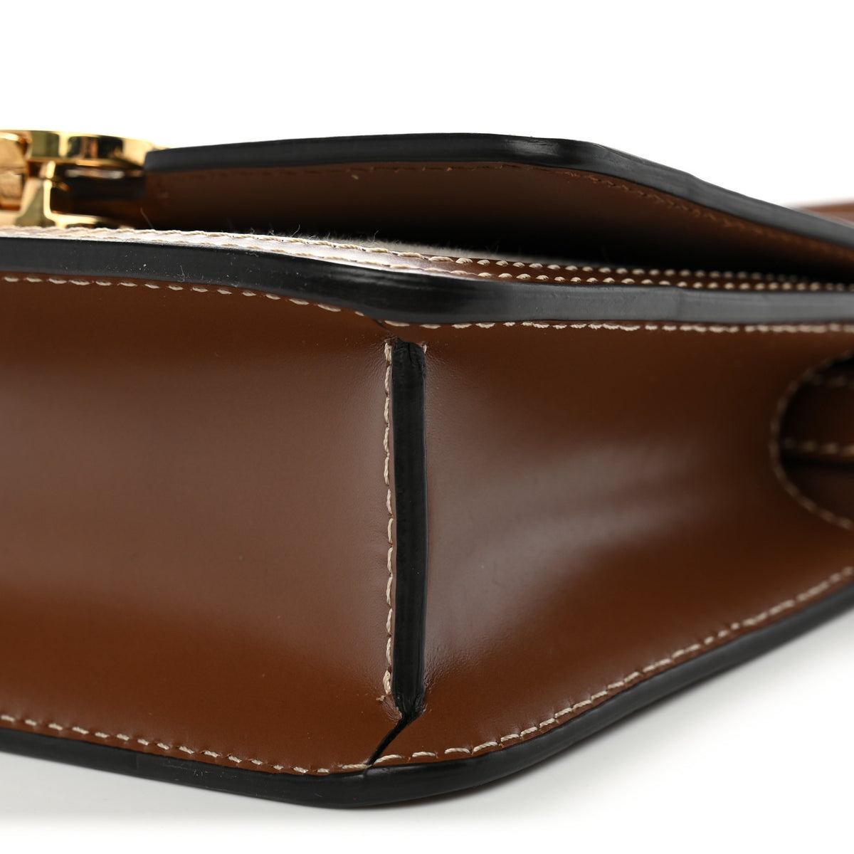Burberry Canvas Calfskin Mini TB Bag Natural 9 of 11