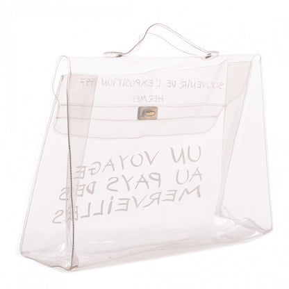 Hermes Vinyl Souvenir De L'Exposition Kelly Transparent 2 of 7