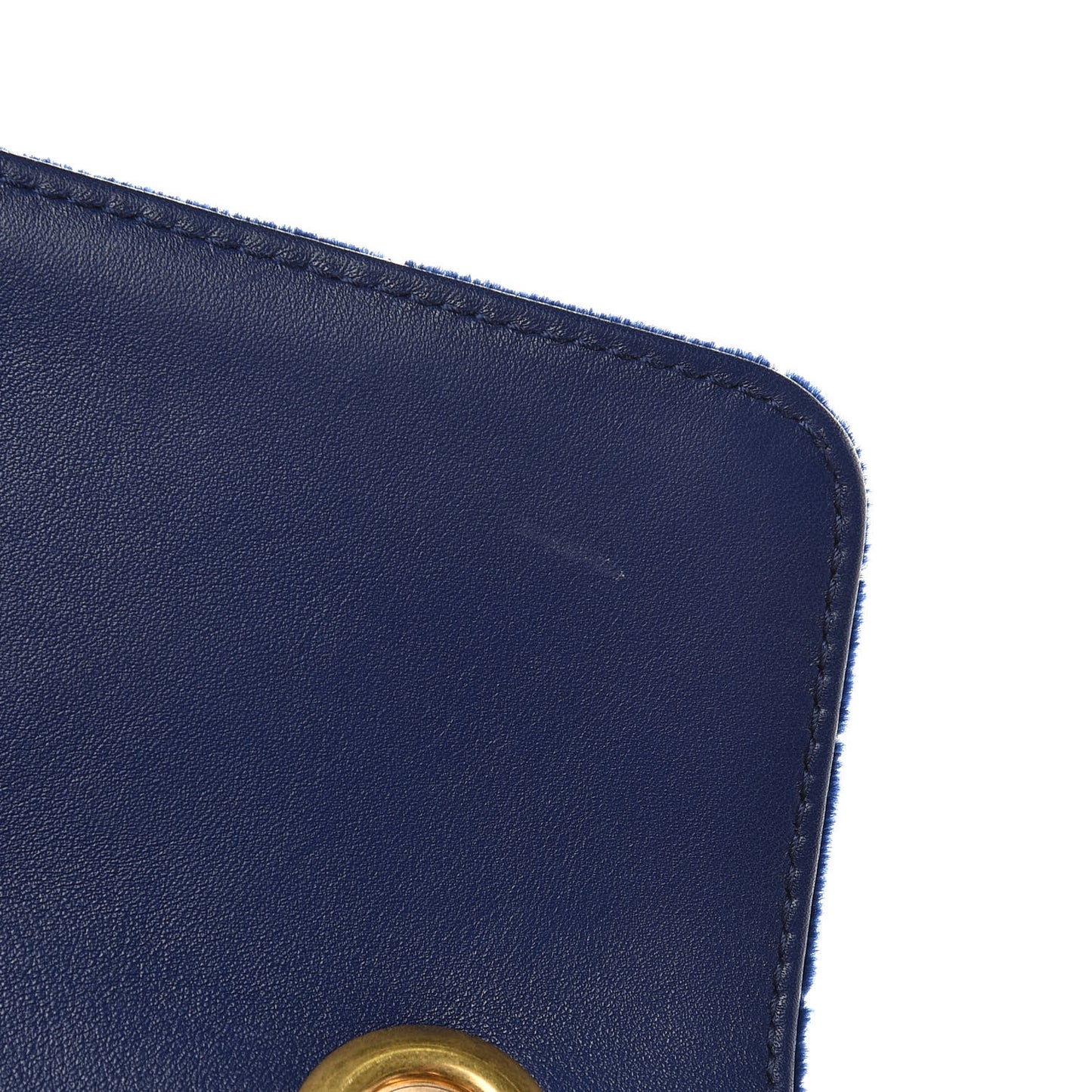 Velvet Matelasse Medium GG Marmont Shoulder Bag Cobalt Blue