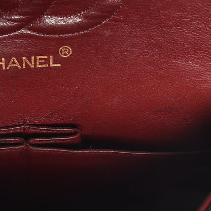 Chanel Lambskin Quilted Medium Double Flap Black 15 of 17