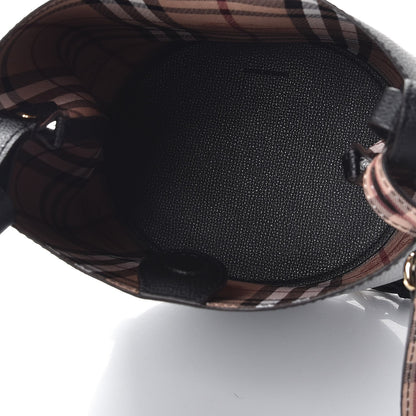 Burberry London Grainy Calfskin Small Lorne Bucket Crossbody Black 5 of 6