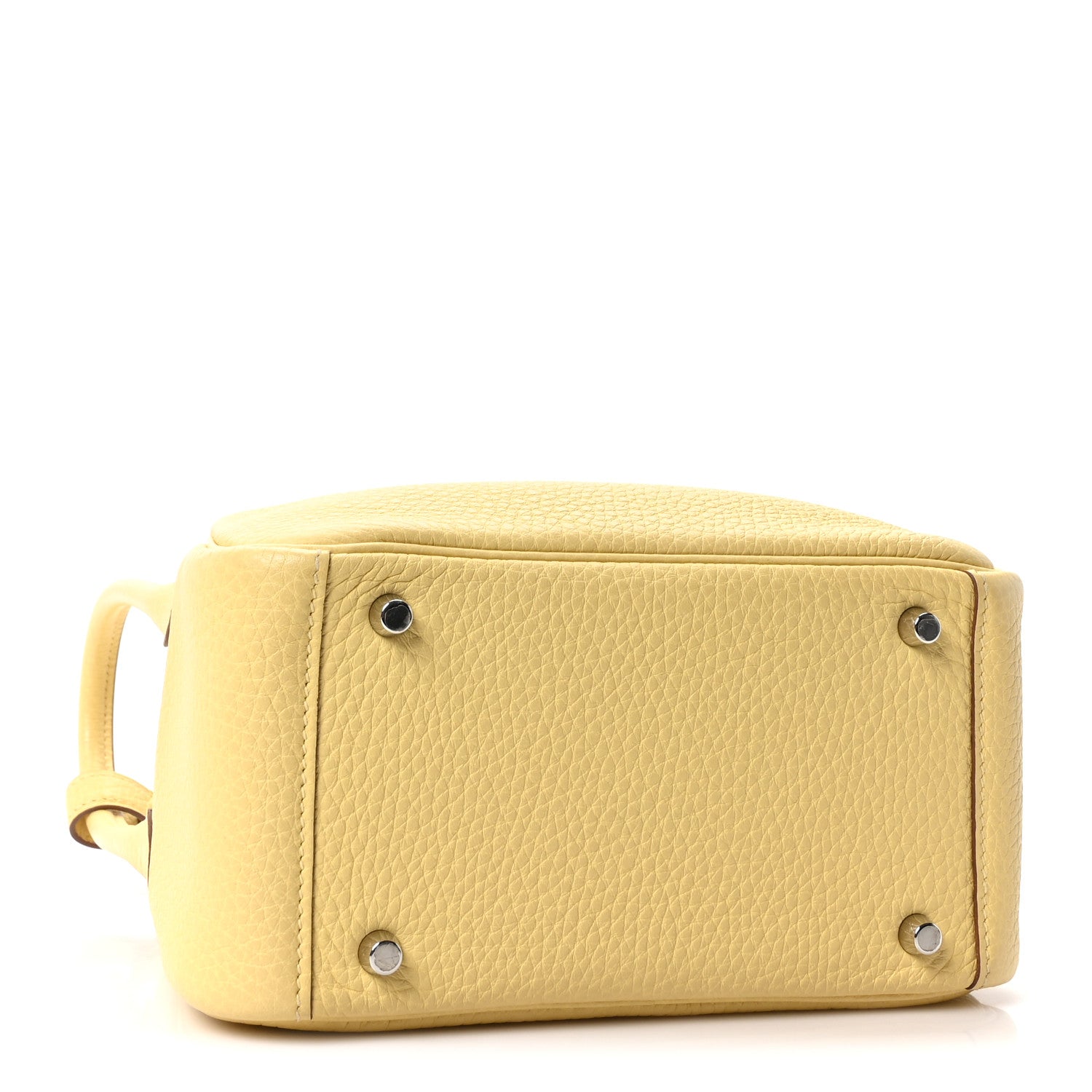 Hermes Taurillon Clemence Verso Mini Lindy 20 Jaune Poussin Craie 4 of 10